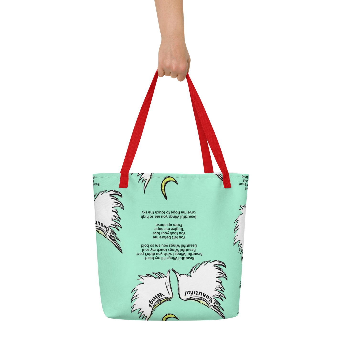 Beautiful Wings All-Over Print Large Tote Bag