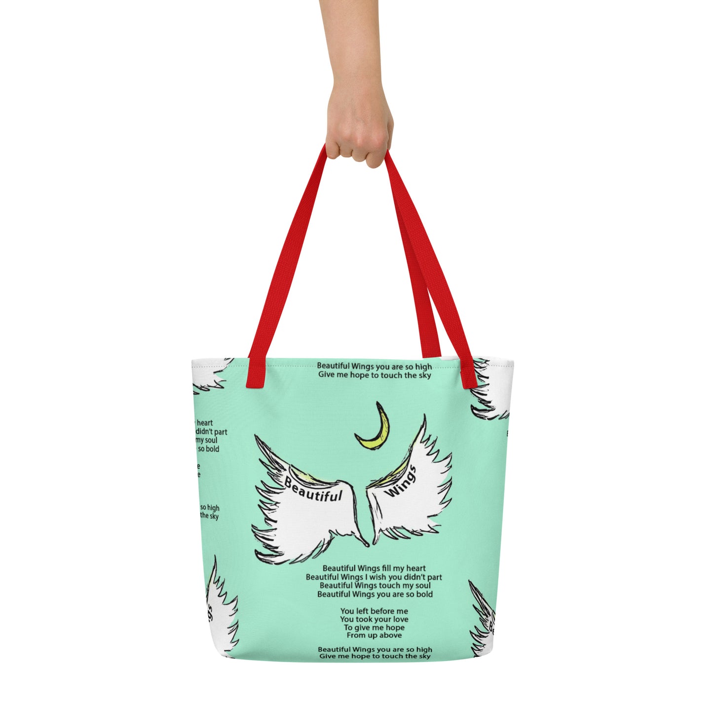 Beautiful Wings All-Over Print Large Tote Bag