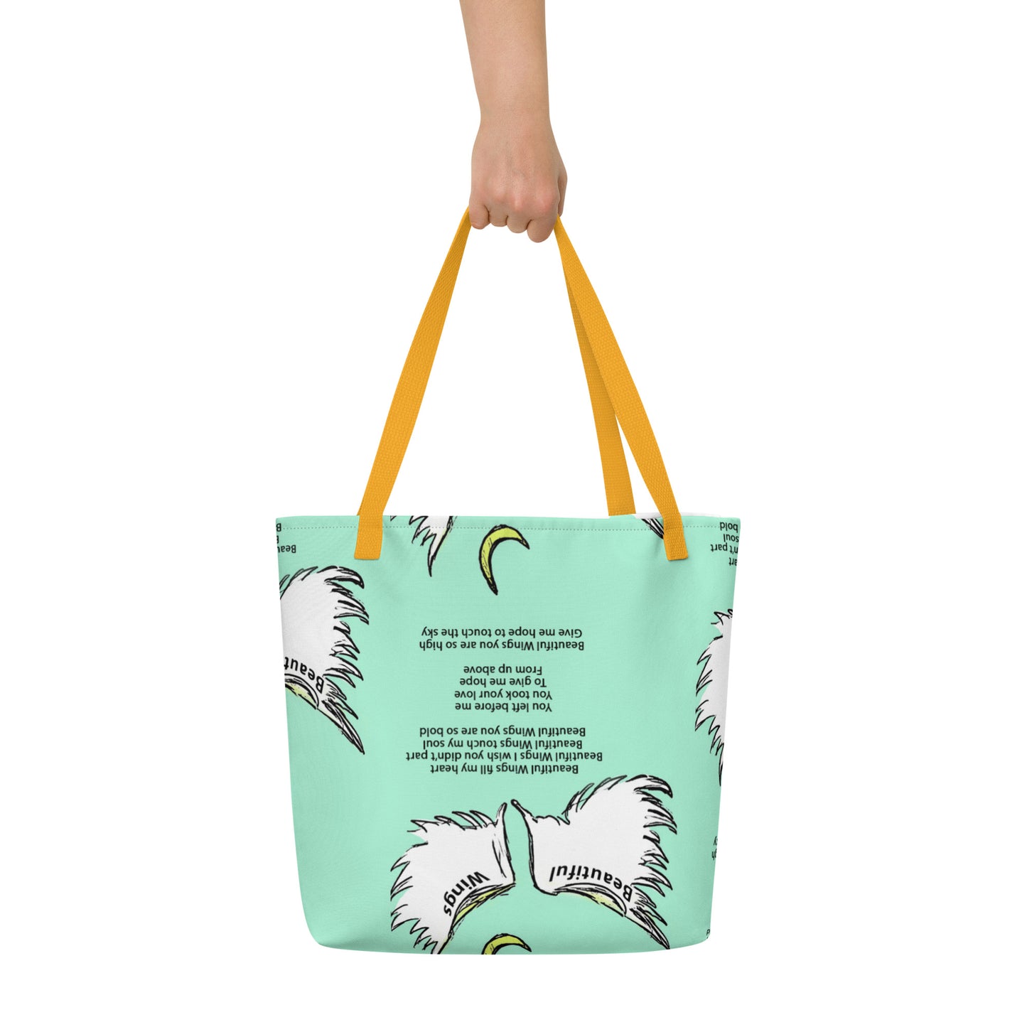 Beautiful Wings All-Over Print Large Tote Bag