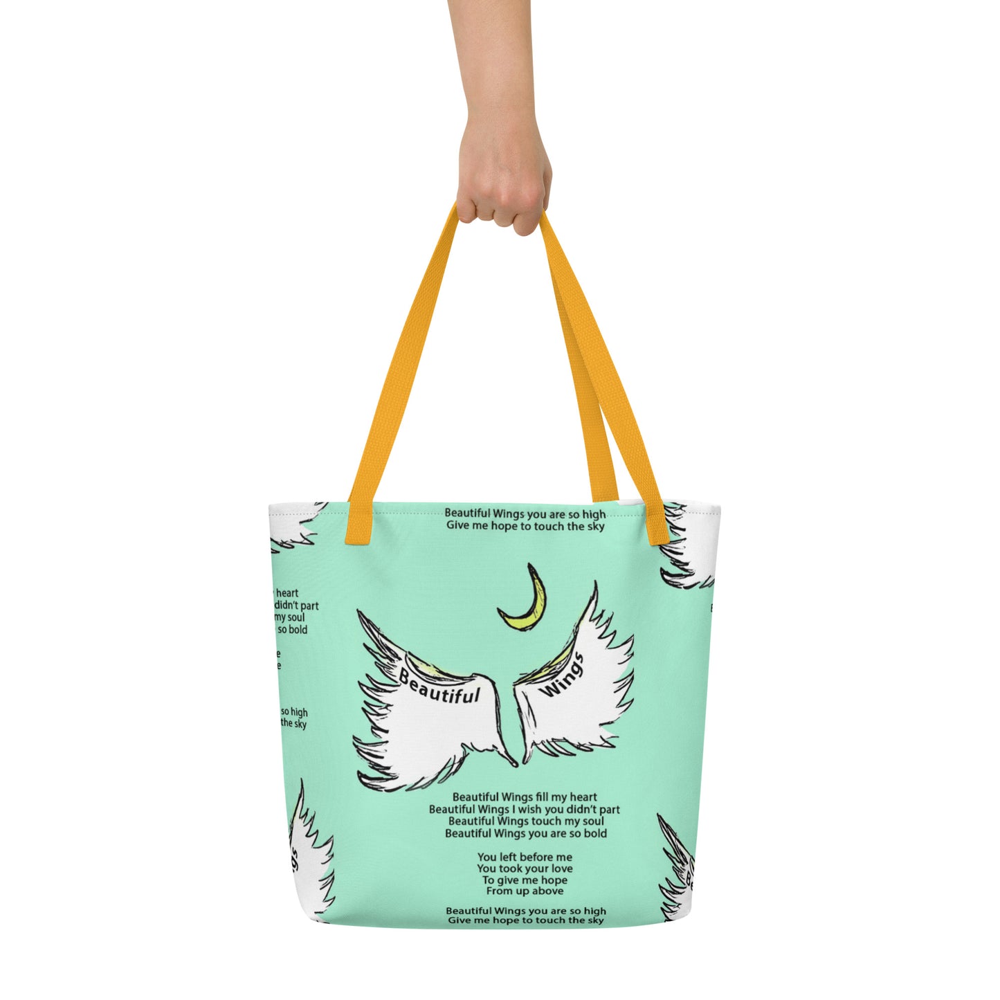 Beautiful Wings All-Over Print Large Tote Bag