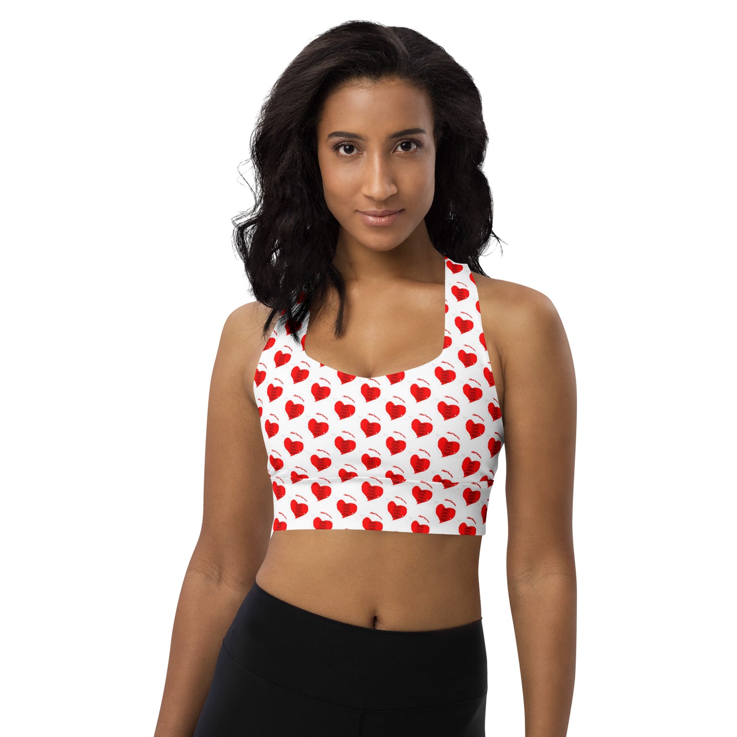 I Want Your Love Longline sports bra