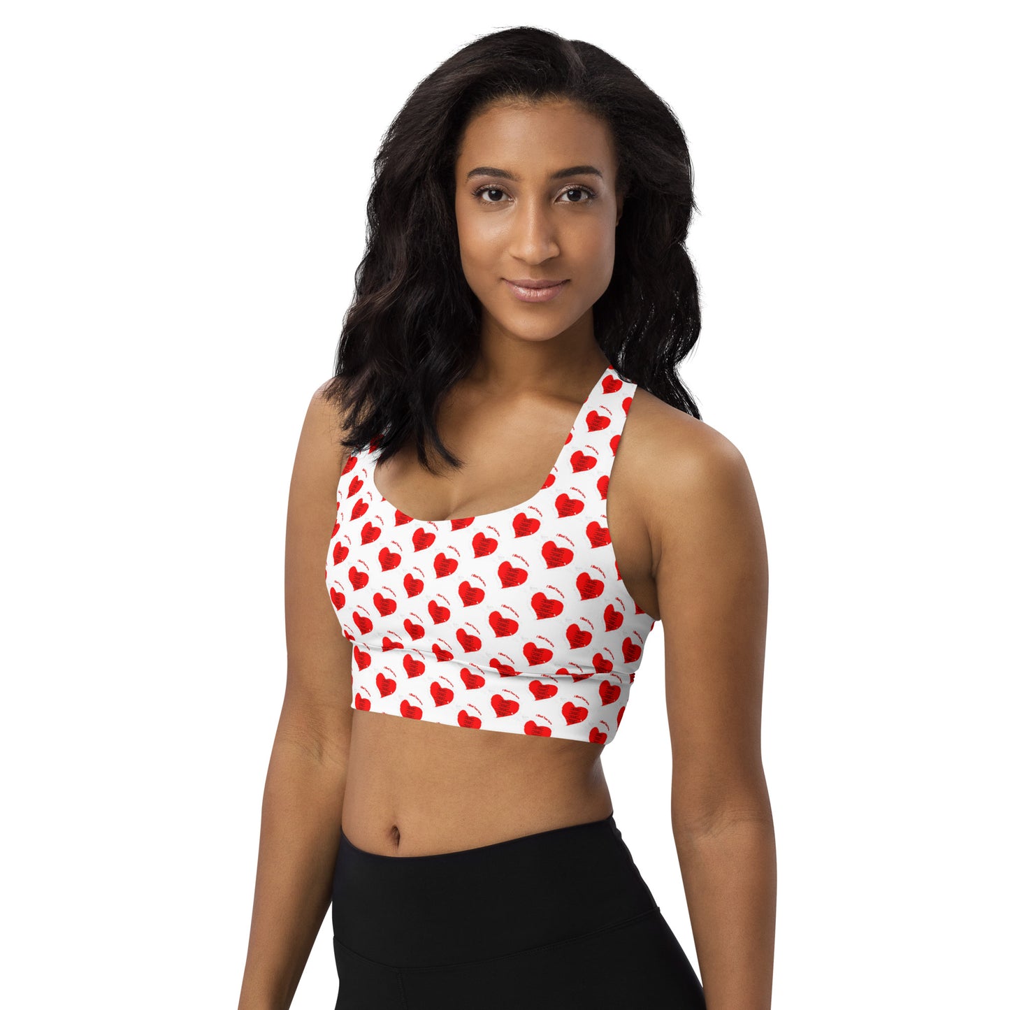 I Want Your Love Longline sports bra