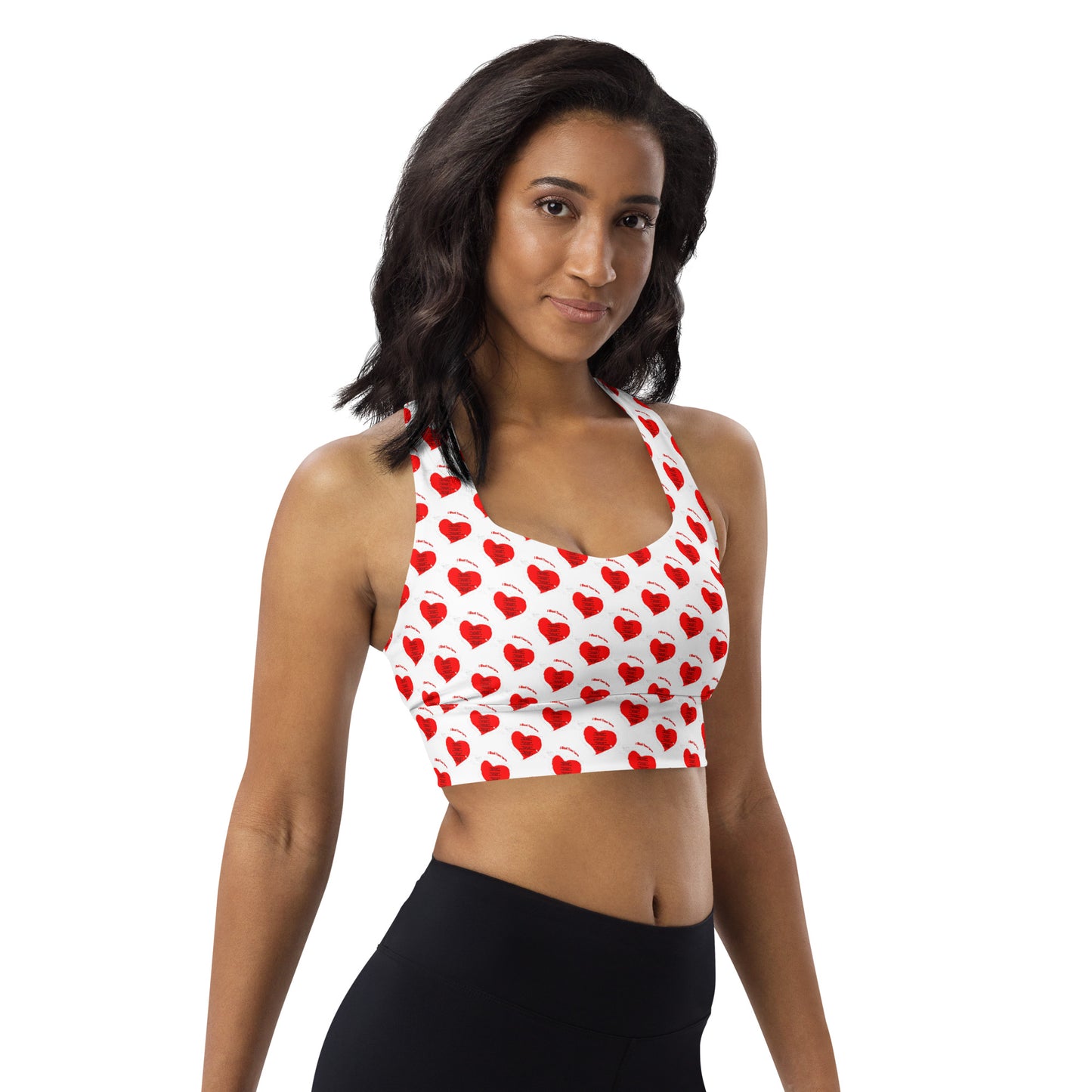 I Want Your Love Longline sports bra