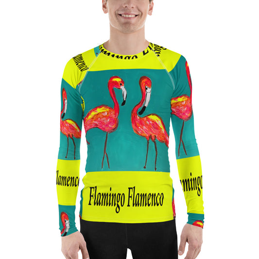 Flamingo Flamenco Men's Rash Guard