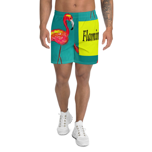 Flamingo Flamenco Men's Recycled Athletic Shorts