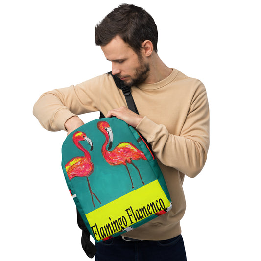 Flamingo Flamenco Minimalist Backpack