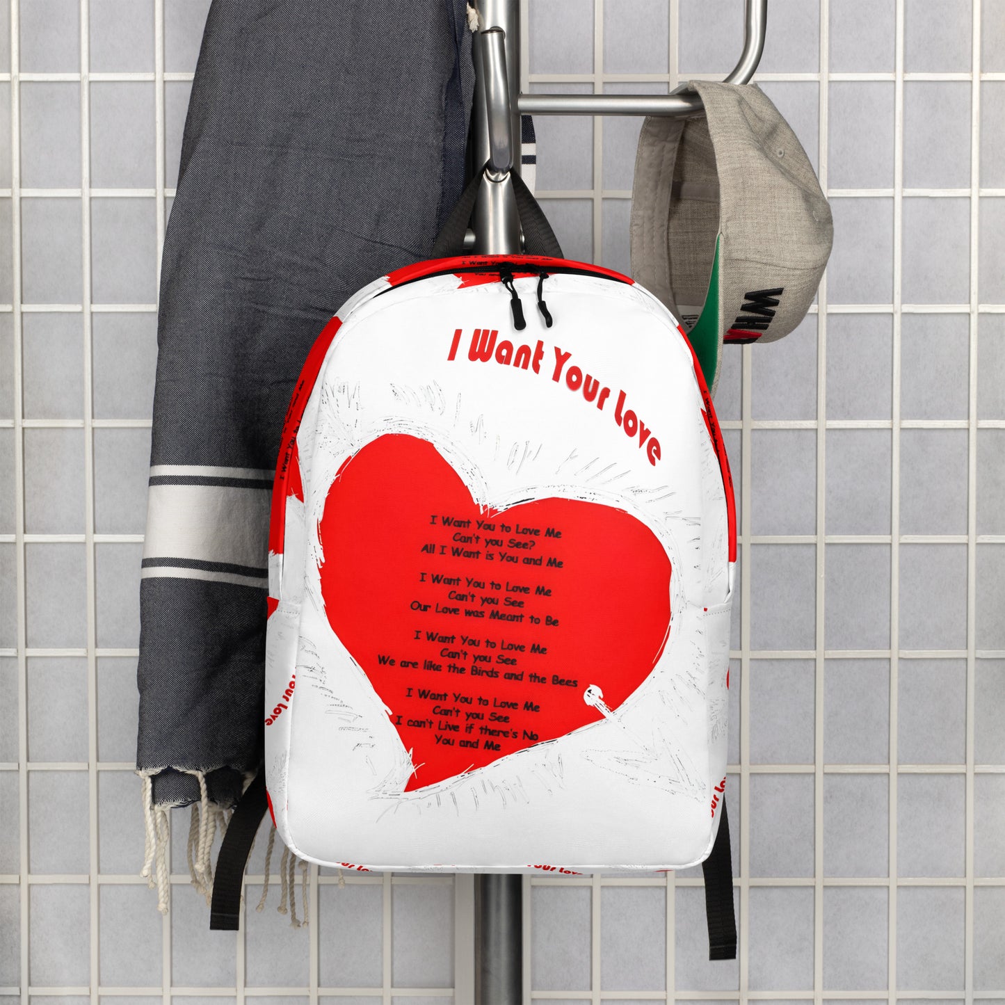 I Want Your Love Minimalist Backpack