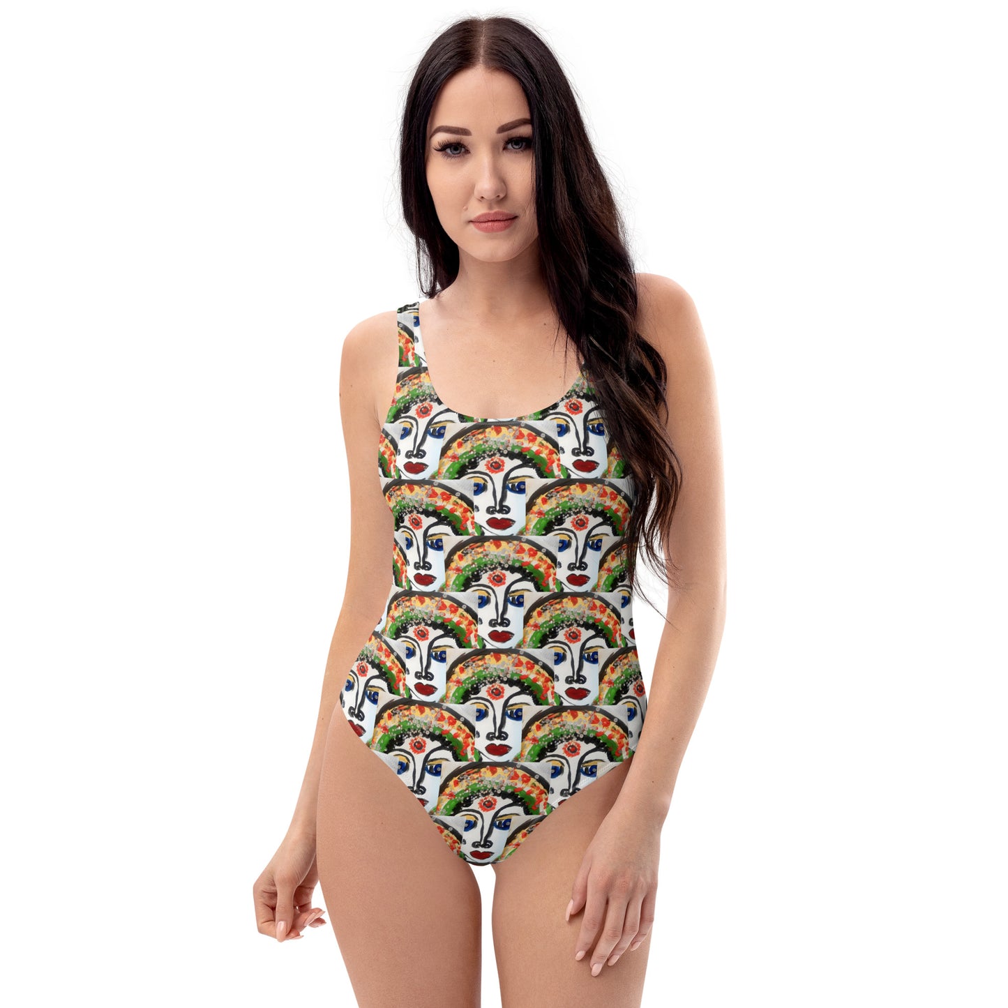 Indian Woman One-Piece Swimsuit