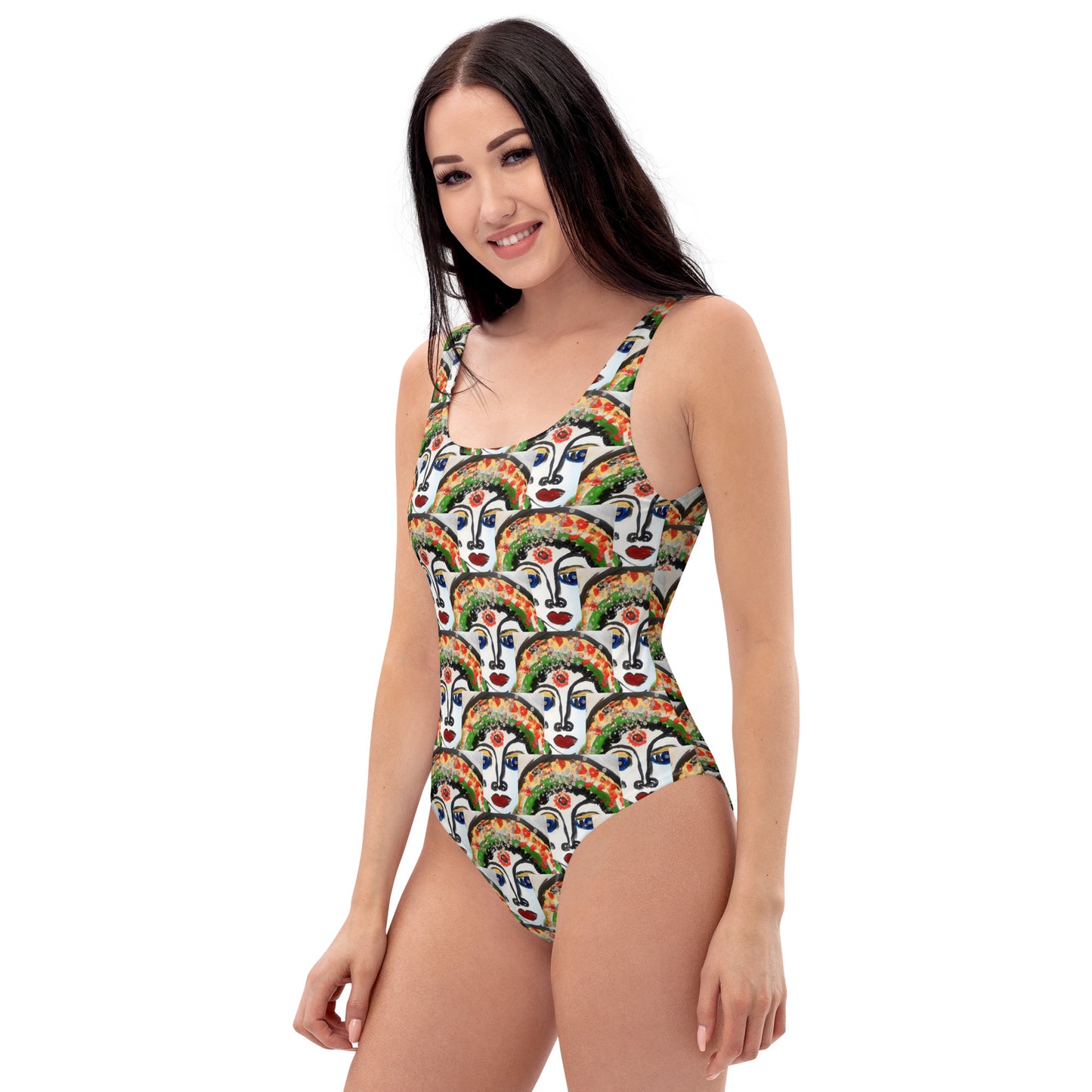 Indian Woman One-Piece Swimsuit