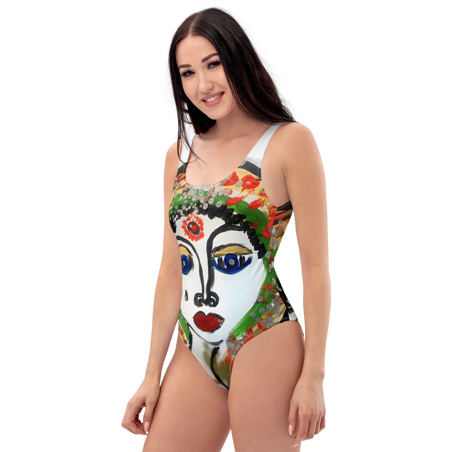 Indian Woman One-Piece Swimsuit