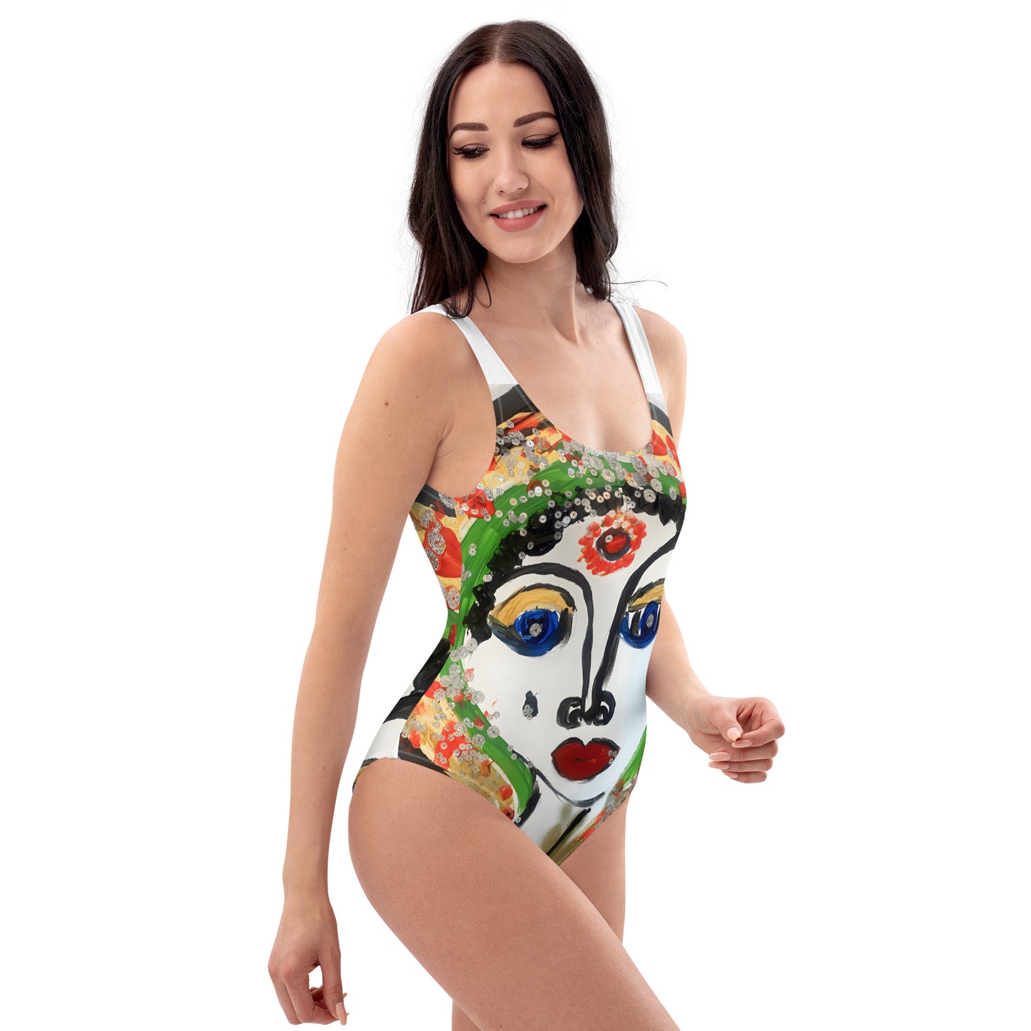 Indian Woman One-Piece Swimsuit