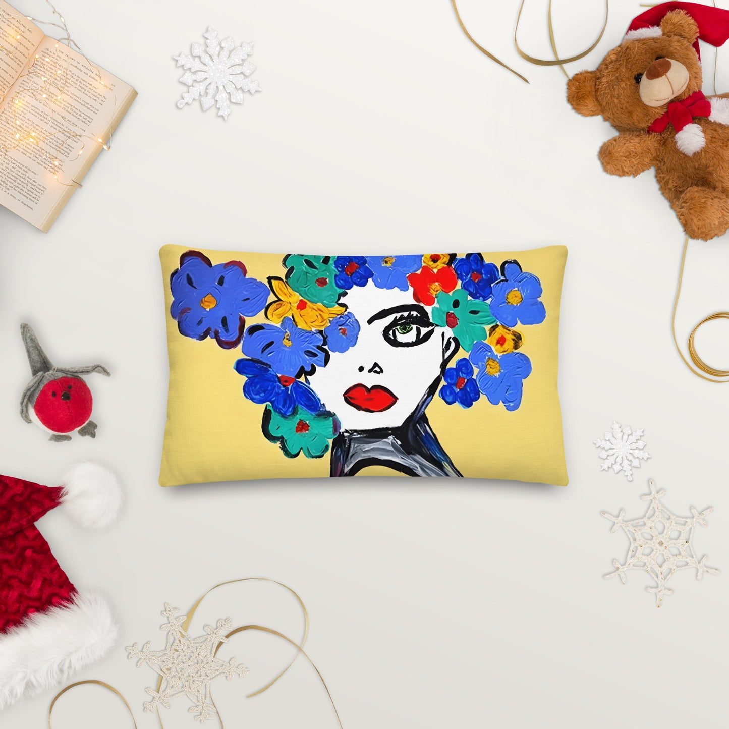 A Day For Flowers Premium Pillow - A Tango to Life