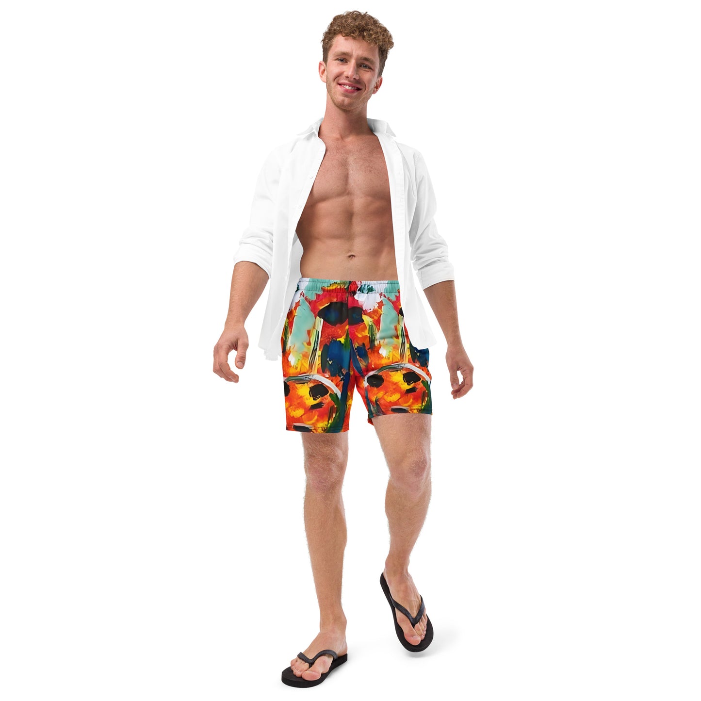 Running With The Bulls Men's swim trunks - A Tango to Life