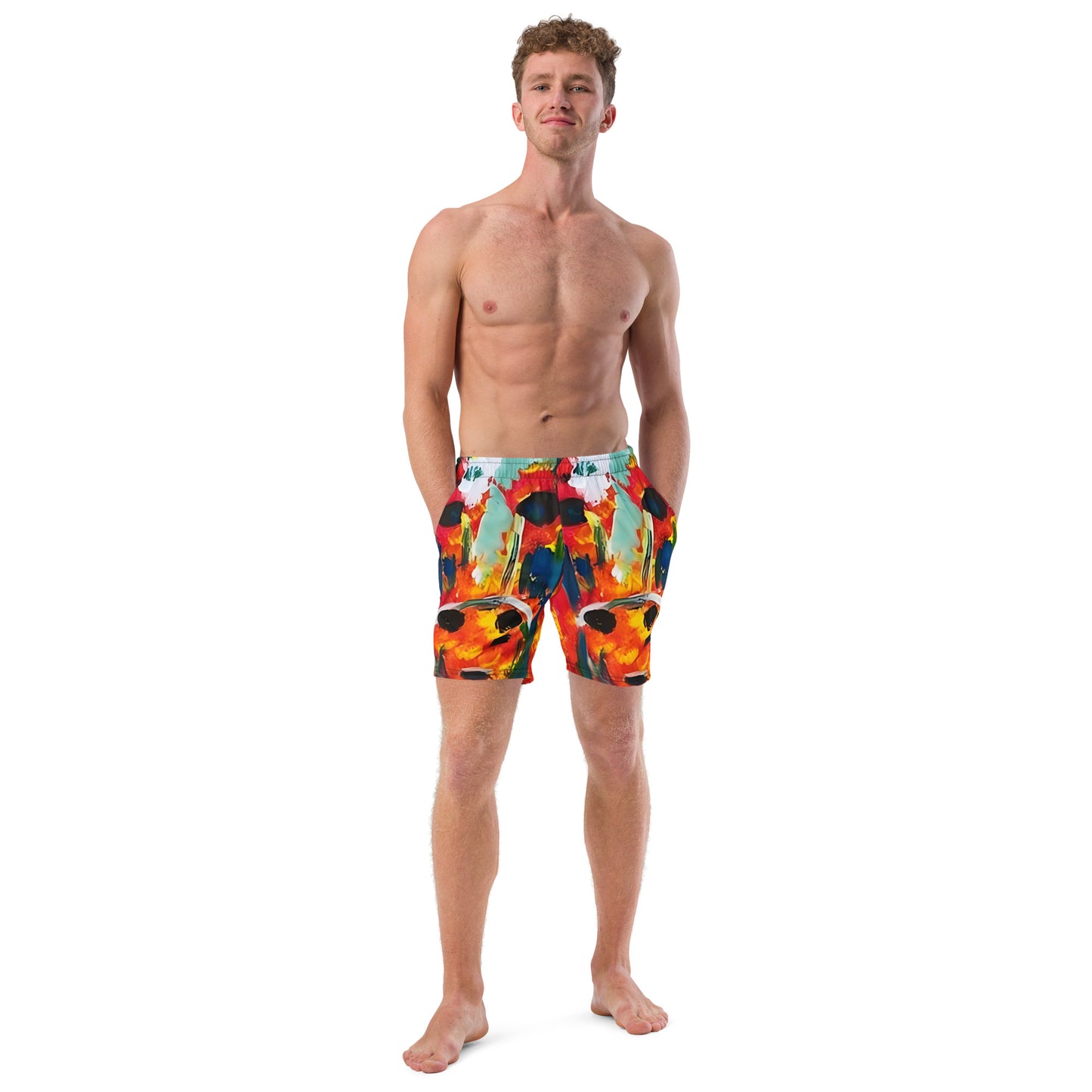 Running With The Bulls Men's swim trunks - A Tango to Life