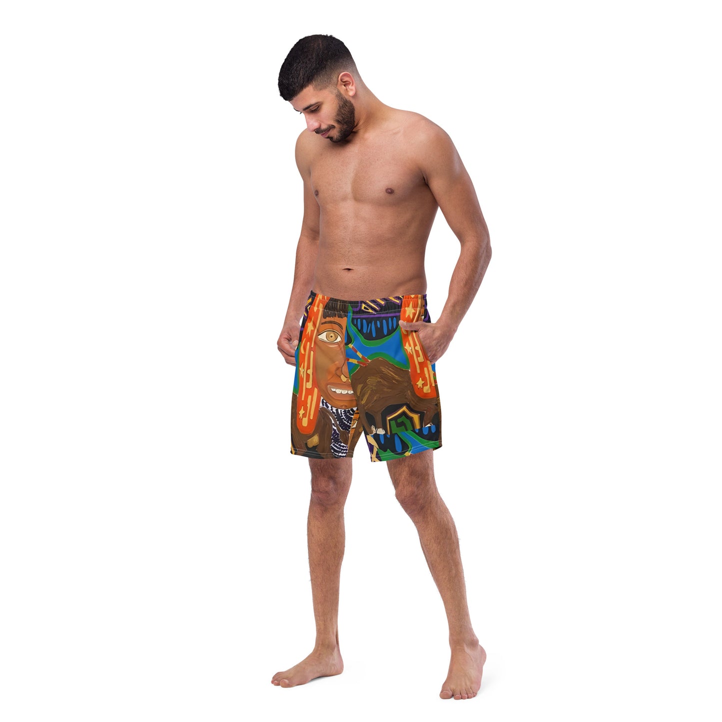 I Love My Panama Men's swim trunks - A Tango to Life