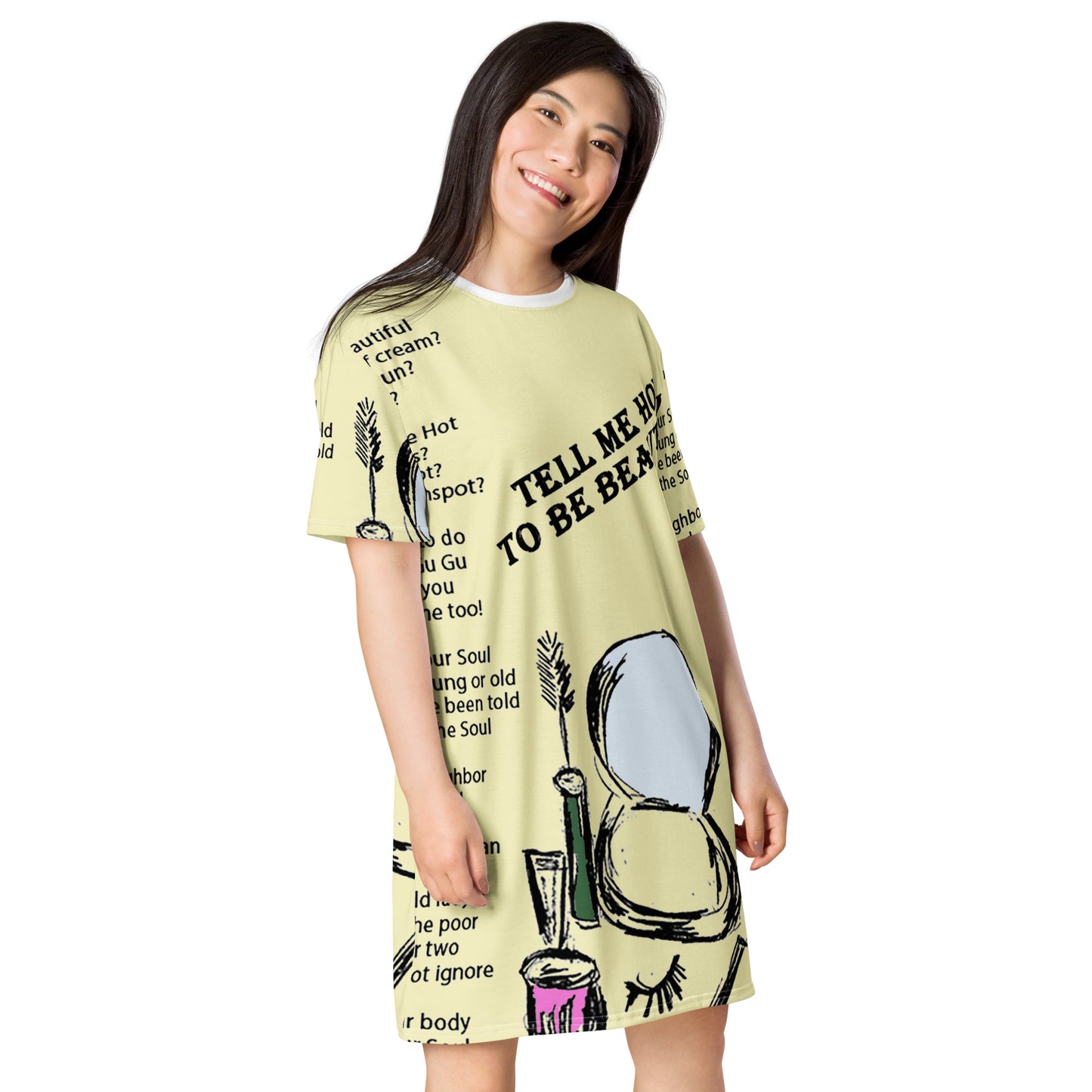 Tell Me How To Be Beautiful T-shirt dress