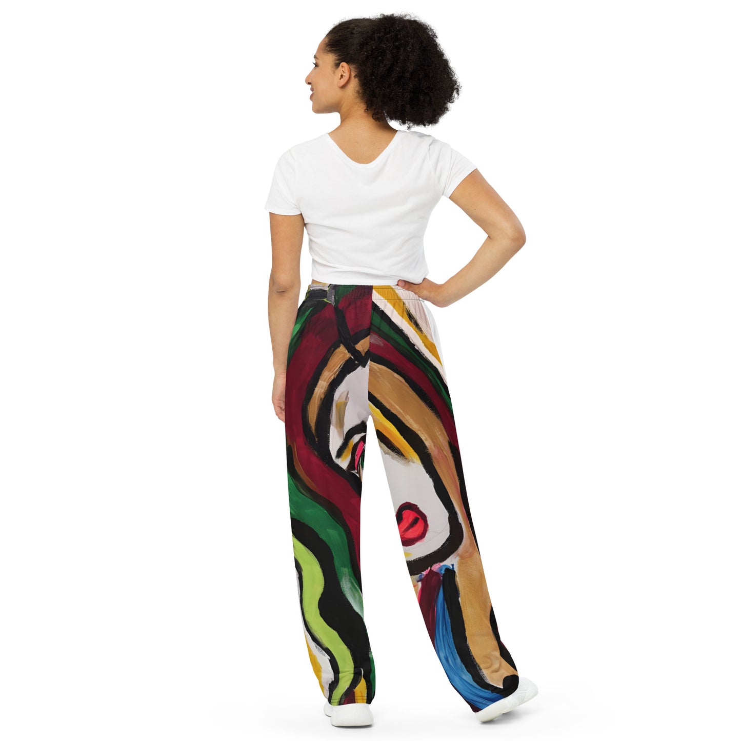 Saint All-over print unisex wide-leg pants