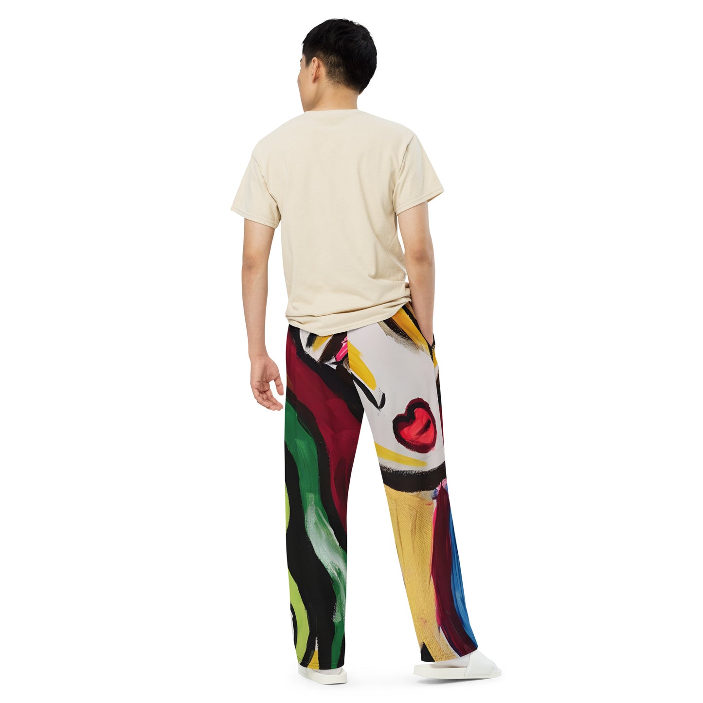 Saint All-over print unisex wide-leg pants