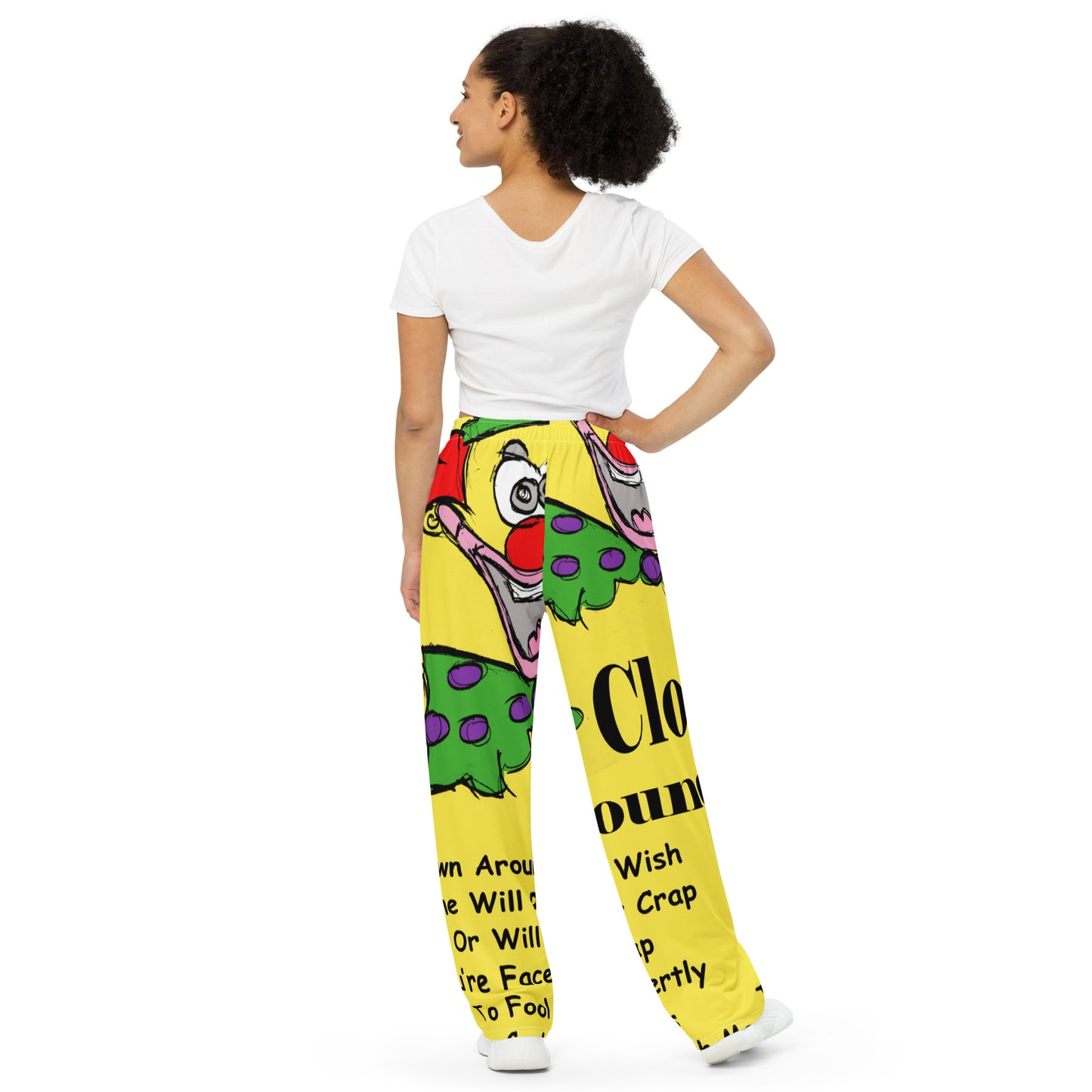 Clown Around Town All-over print unisex wide-leg pants