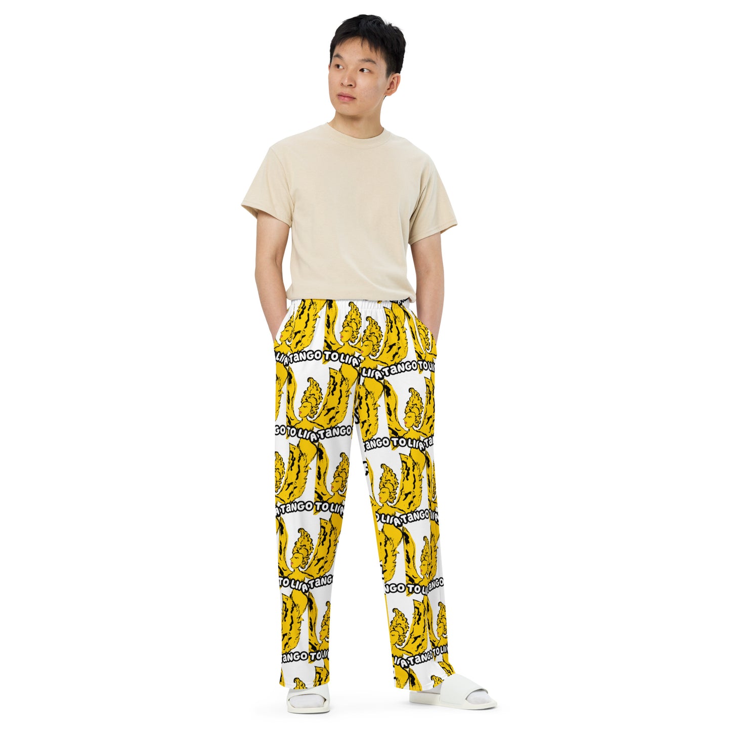 Stuck Up All-over print unisex wide-leg pants