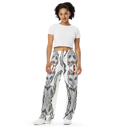 I Am Woman All-over print unisex wide-leg pants