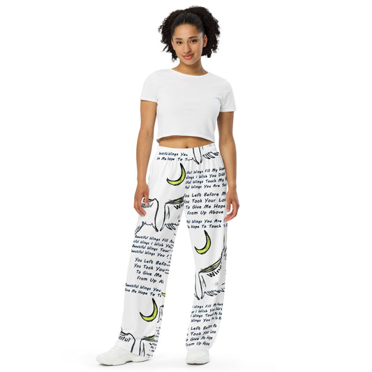 Beautiful Wings All-over print unisex wide-leg pants