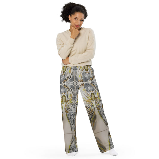 Blessed All-over print unisex wide-leg pants