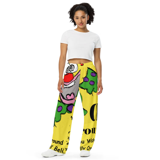 Clown Around Town All-over print unisex wide-leg pants