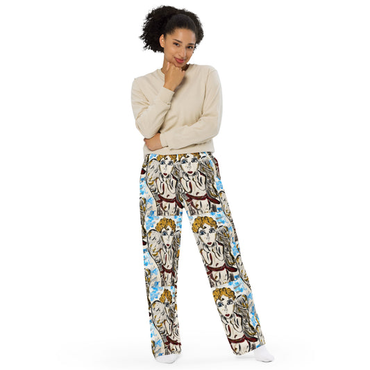 Your Little Angel Is Me All-over print unisex wide-leg pants