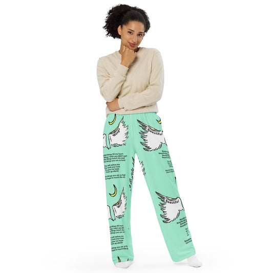 Beautiful Wings All-over print unisex wide-leg pants