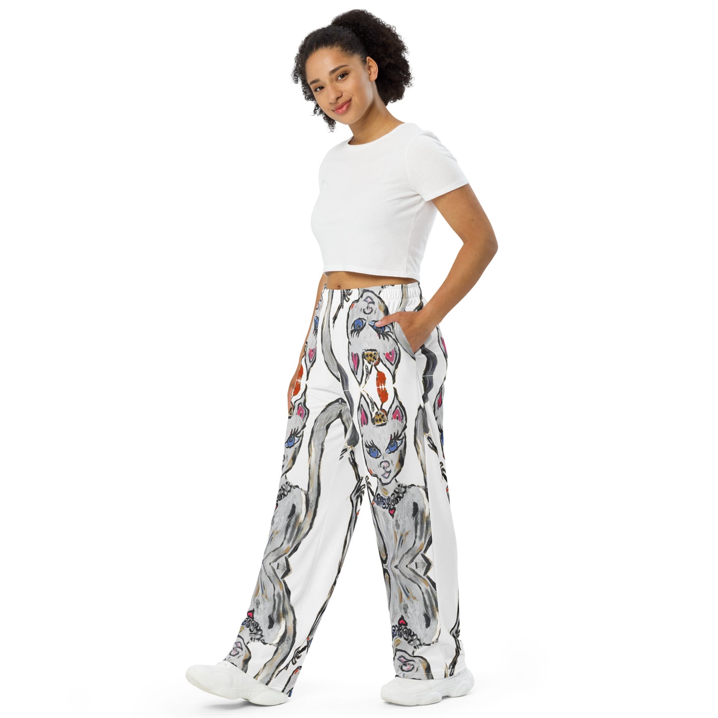 I Am Woman All-over print unisex wide-leg pants