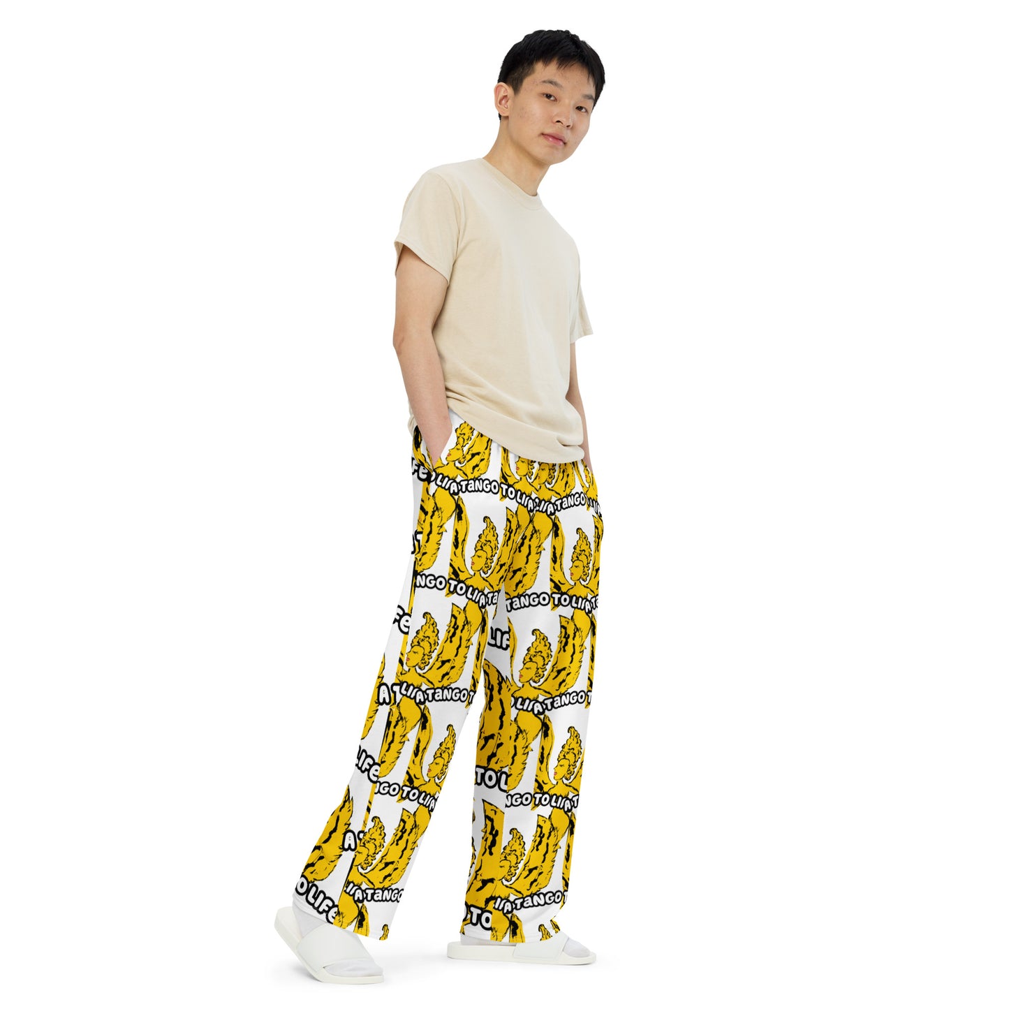 Stuck Up All-over print unisex wide-leg pants