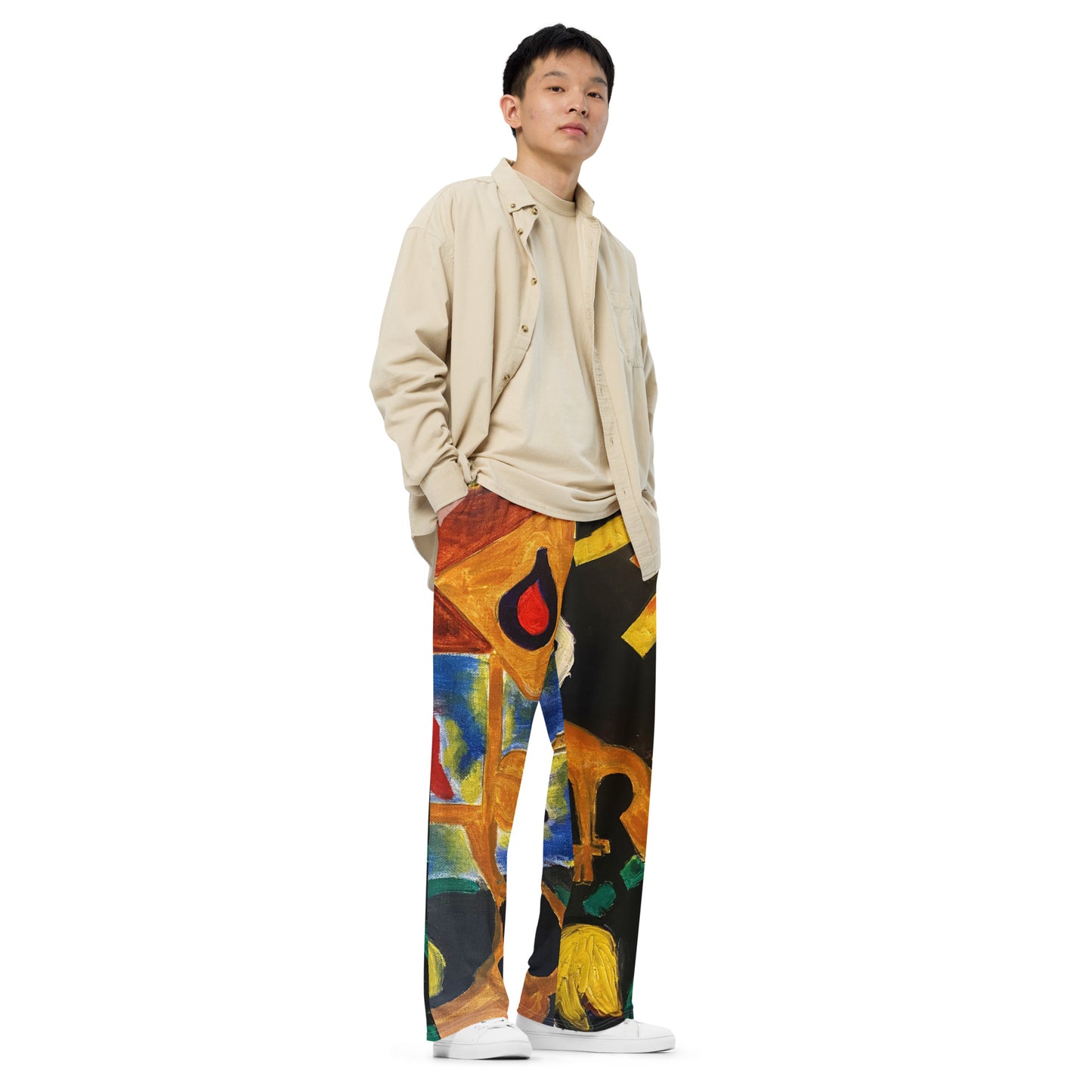 She's Surviving All-over print unisex wide-leg pants