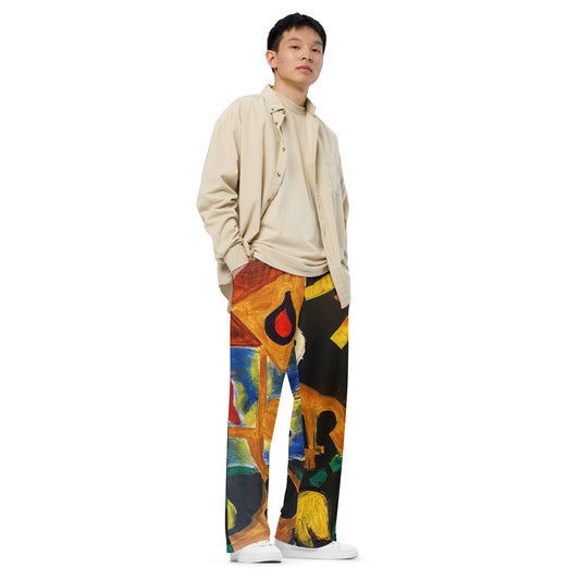 She's Surviving All-over print unisex wide-leg pants