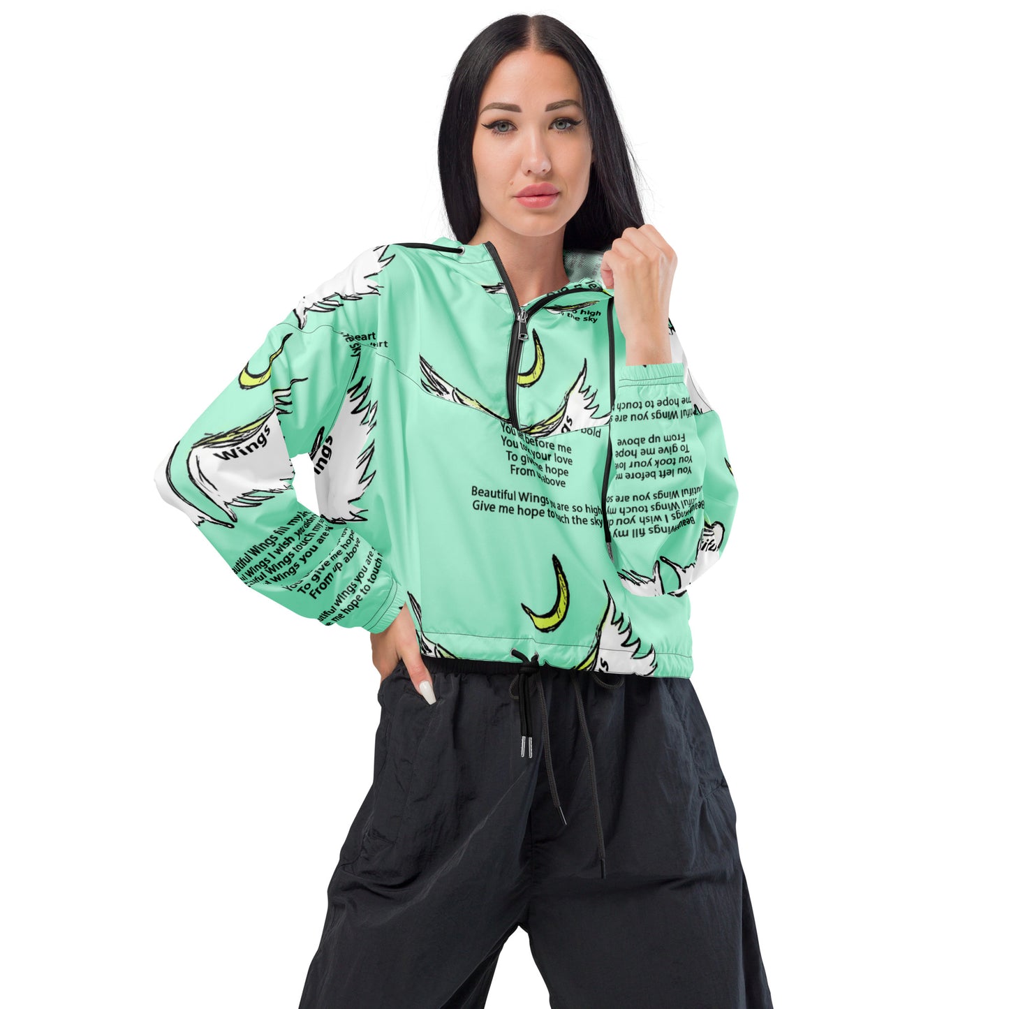 Beautiful Wings Women’s cropped windbreaker