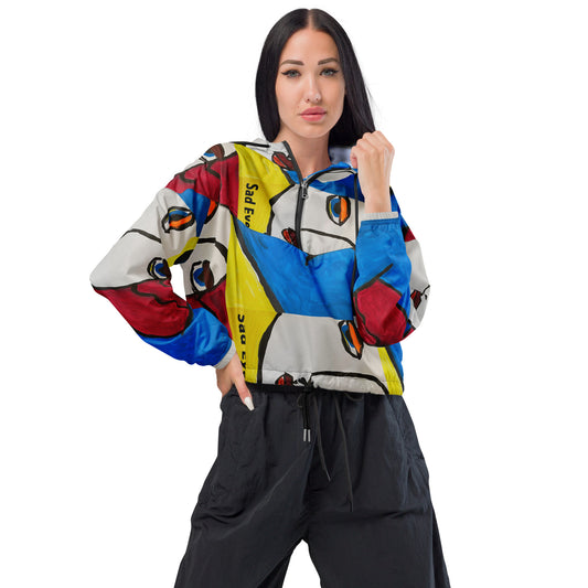 Sad Eyes Women’s cropped windbreaker