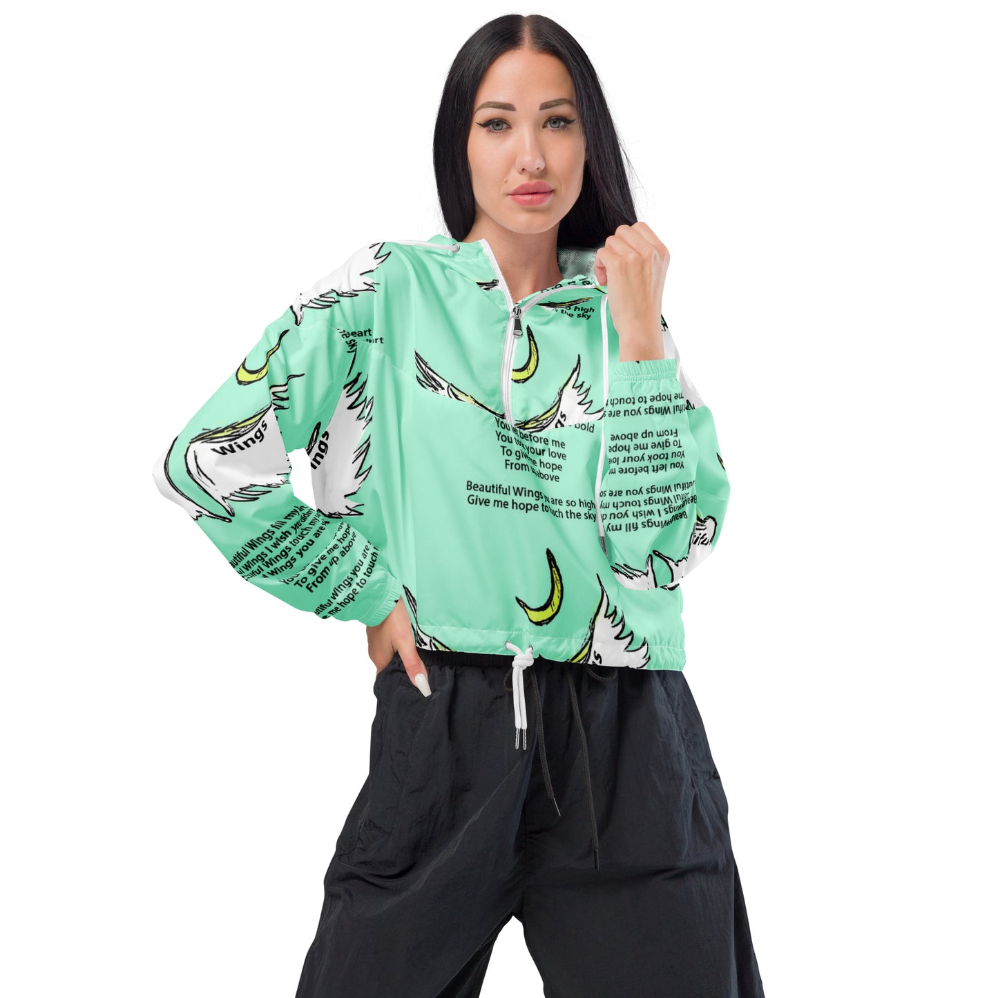 Beautiful Wings Women’s cropped windbreaker