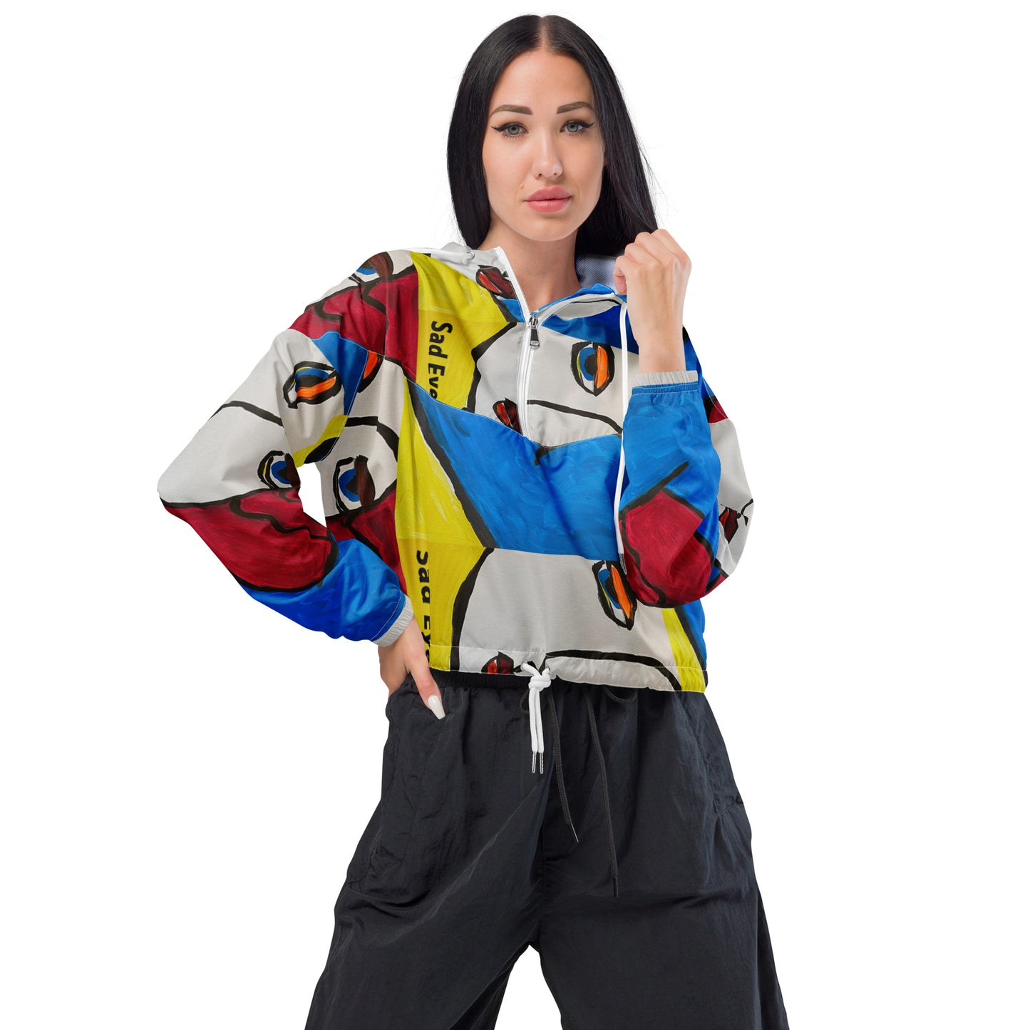 Sad Eyes Women’s cropped windbreaker