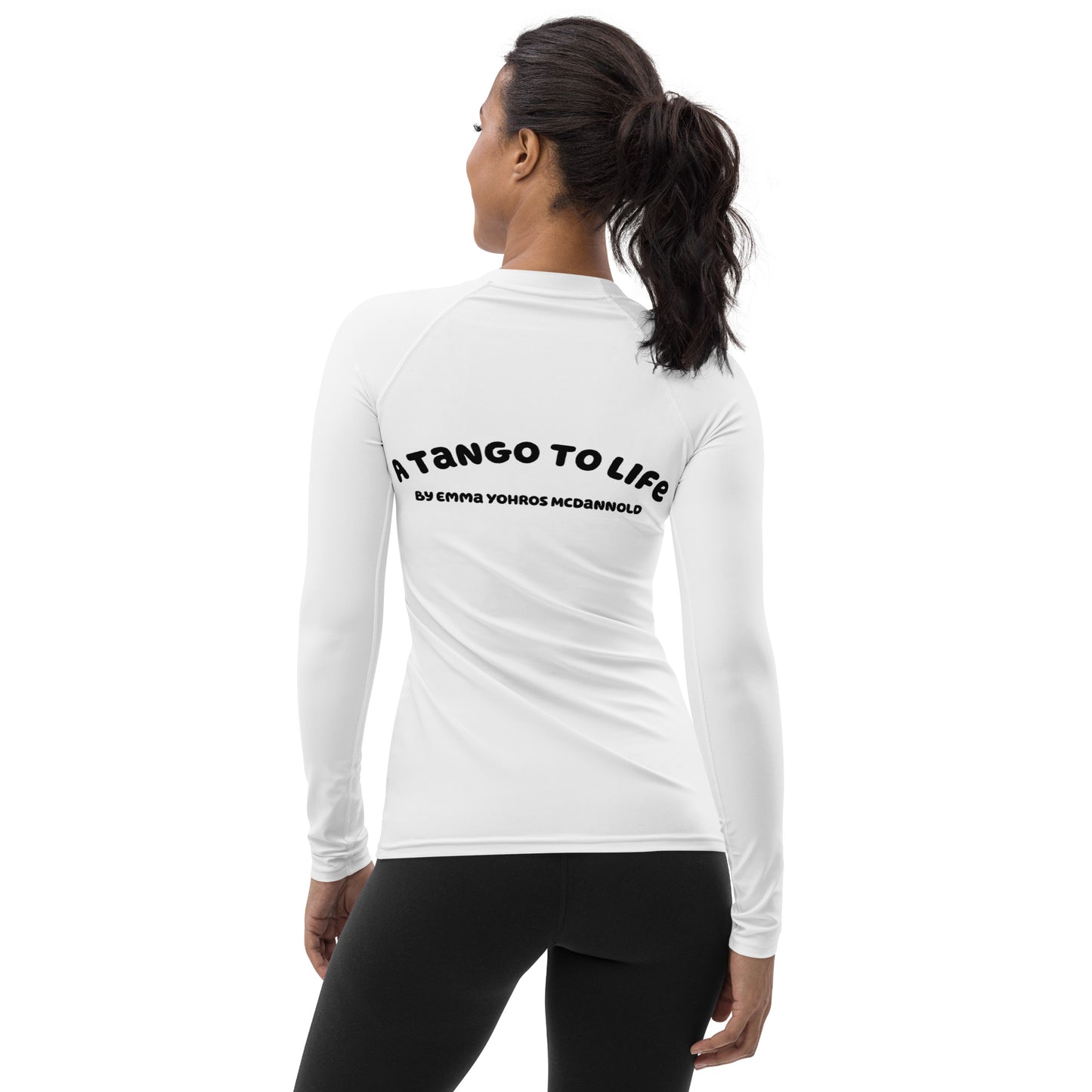 My Dog Cares - Women's Rash Guard - A Tango to Life