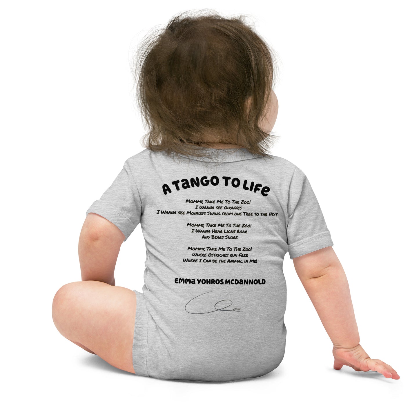 Take Me To The Zoo Baby short sleeve one piece - A Tango to Life