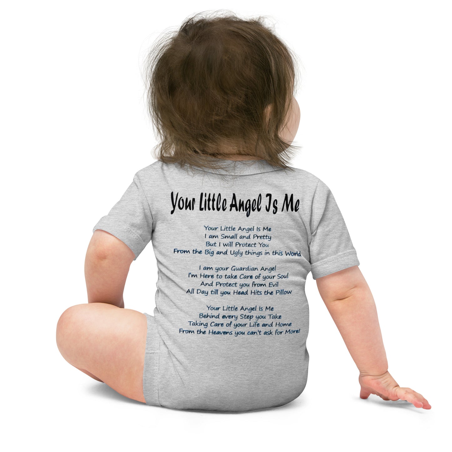 Your Little Angle Is Me Baby short sleeve one piece - A Tango to Life