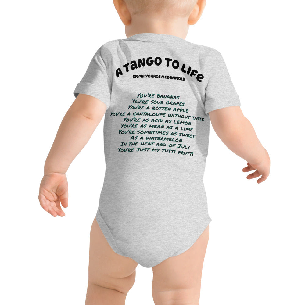 Tutti Frutti Baby short sleeve one piece - A Tango to Life