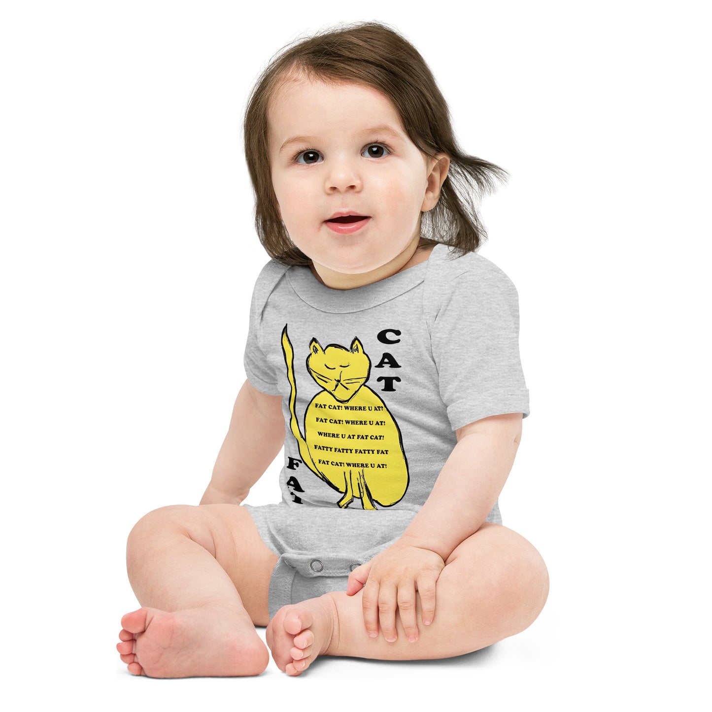 Fat Cat Baby short sleeve one piece - A Tango to Life