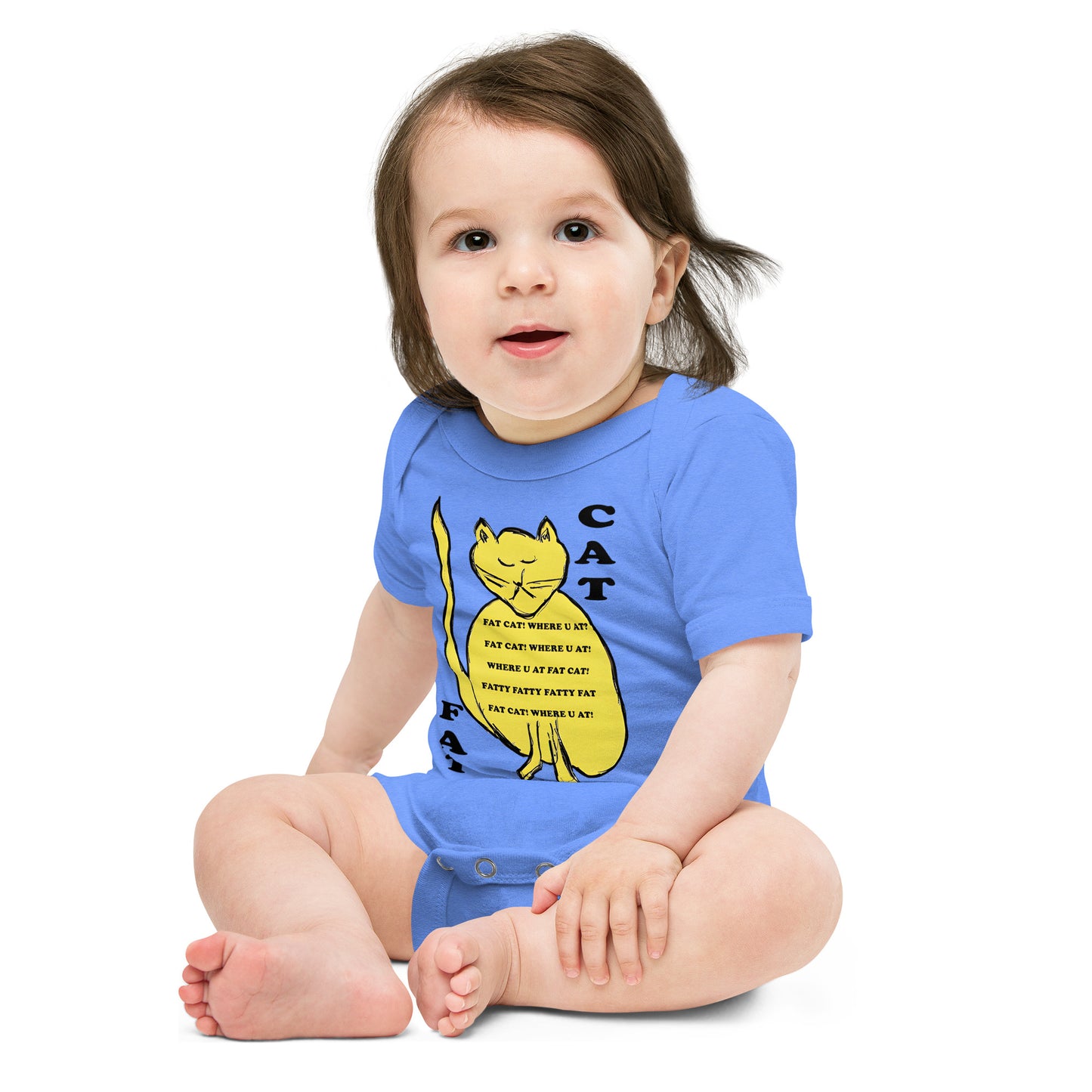 Fat Cat Baby short sleeve one piece - A Tango to Life