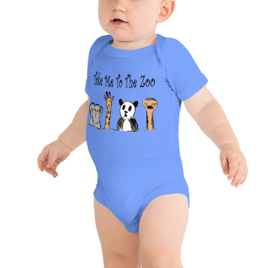 Take Me To The Zoo Baby short sleeve one piece - A Tango to Life