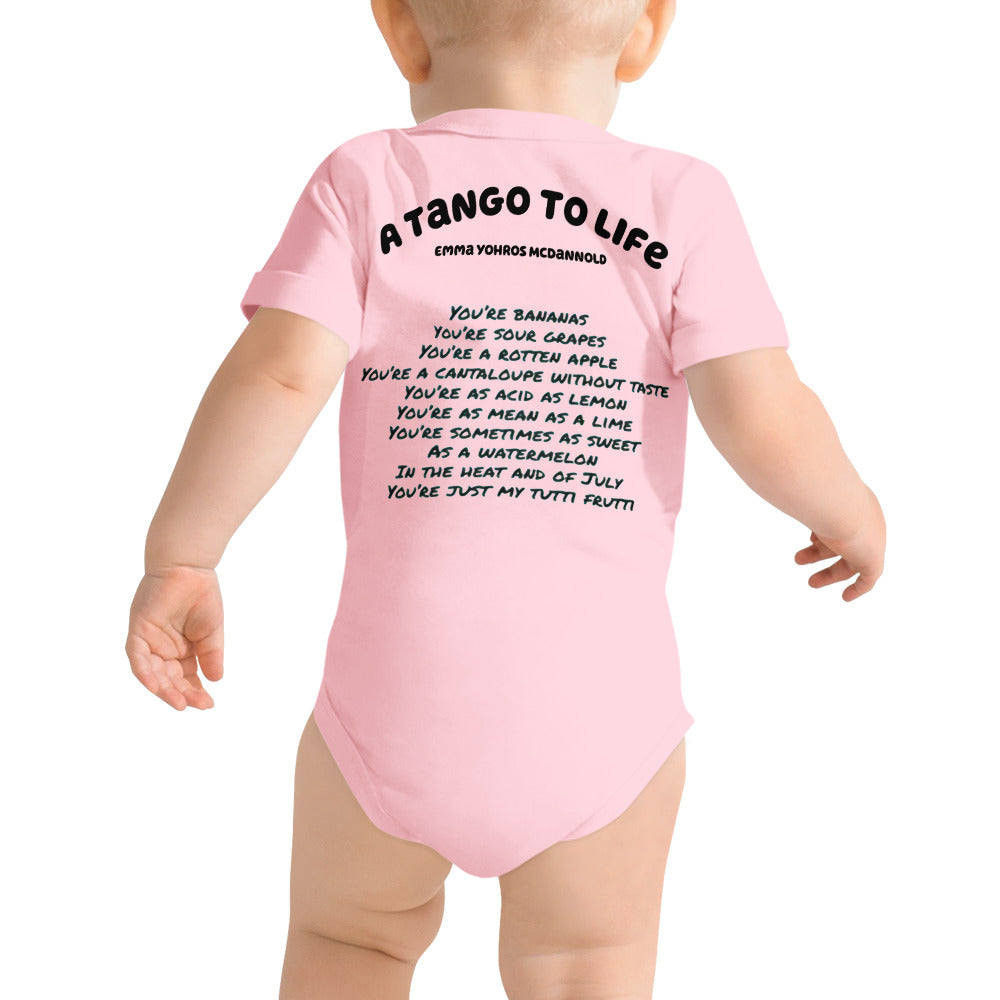 Tutti Frutti Baby short sleeve one piece - A Tango to Life