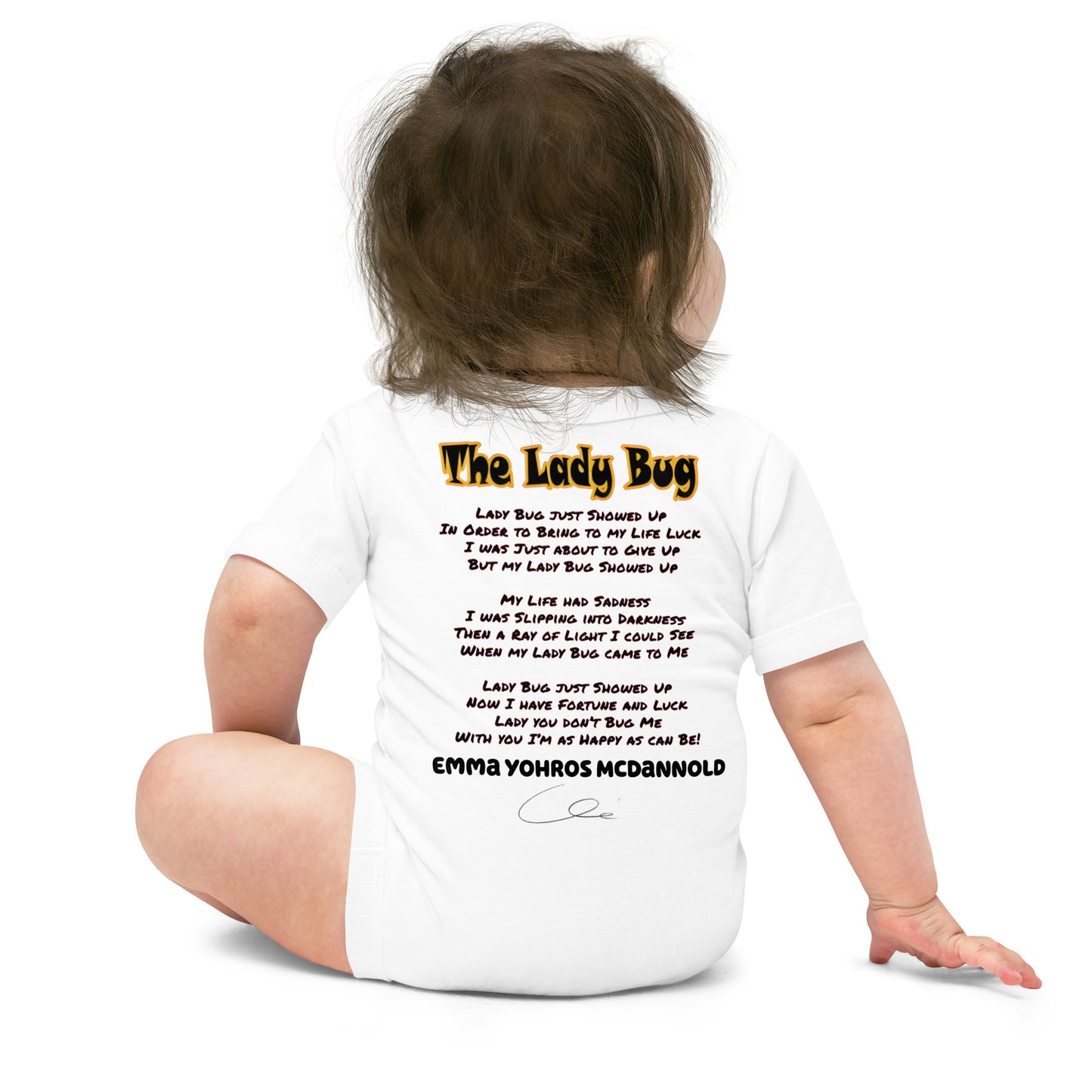 The Lady Bug Baby short sleeve one piece - A Tango to Life