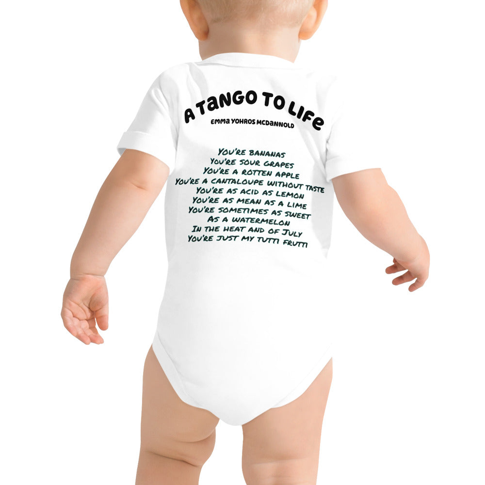 Tutti Frutti Baby short sleeve one piece - A Tango to Life