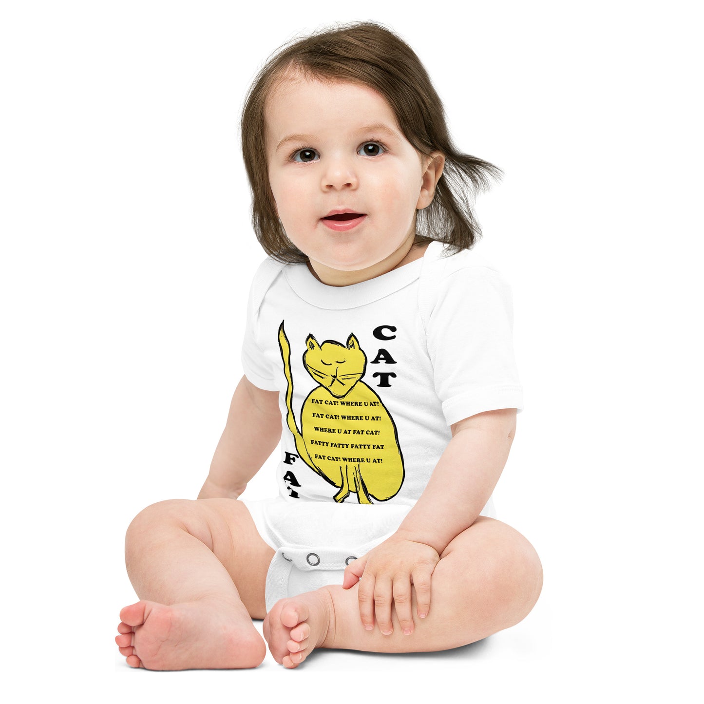 Fat Cat Baby short sleeve one piece - A Tango to Life