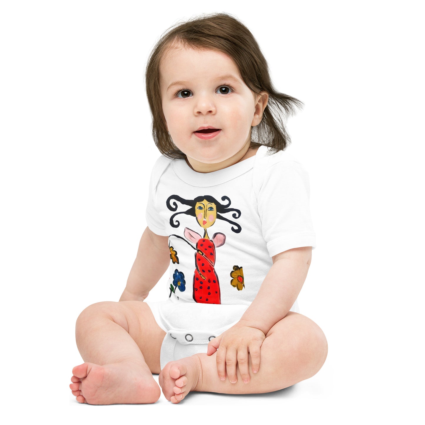 The Lady Bug Baby short sleeve one piece - A Tango to Life